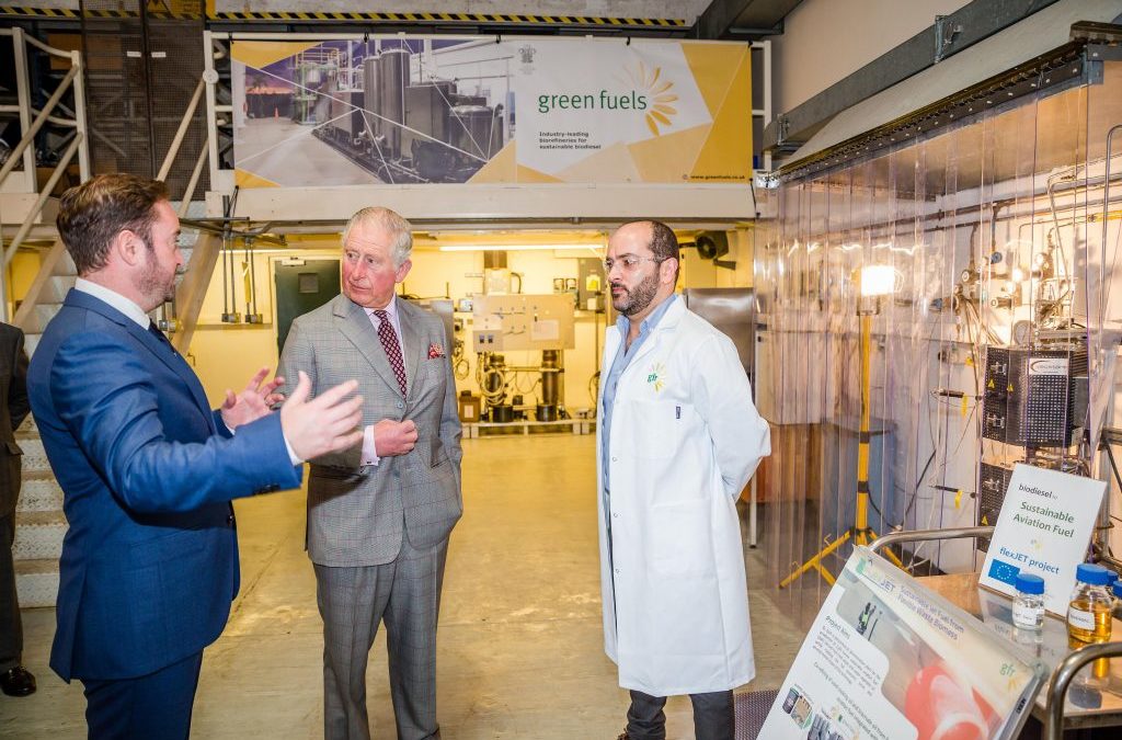 HRH The Prince of Wales visits Green Fuels and GFR